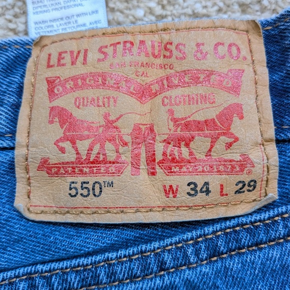 Men's Levis 550 34 W x29 L - Picture 5 of 5